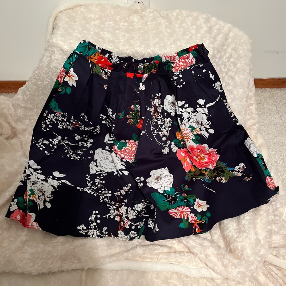 VINTAGE FLORAL PRINT GARDEN PARTY SKIRT - Picture 3 of 11
